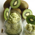 Due Bicchieri di Sorbetto Kiwi - Diana Grandin FoodBlog